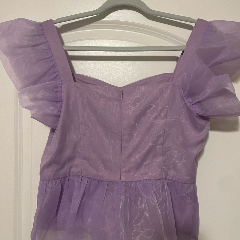 NWT TCEC Organza peplum top - Picture 3 of 3